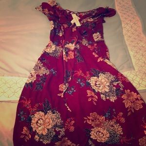 Beautiful Floral Midi Wrap dress